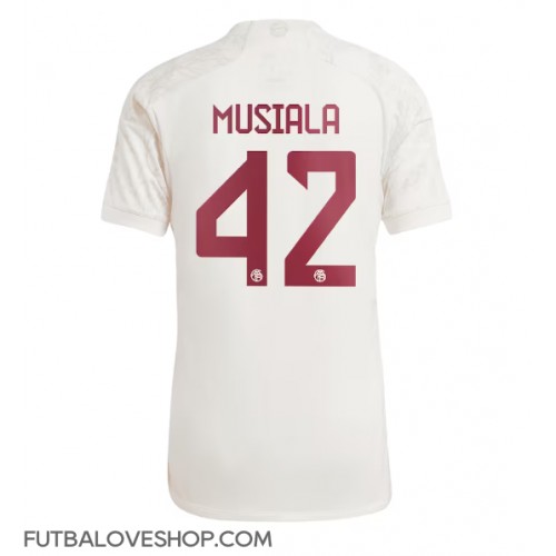 Dres Bayern Munich Jamal Musiala #42 Tretina 2023-24 Krátky Rukáv